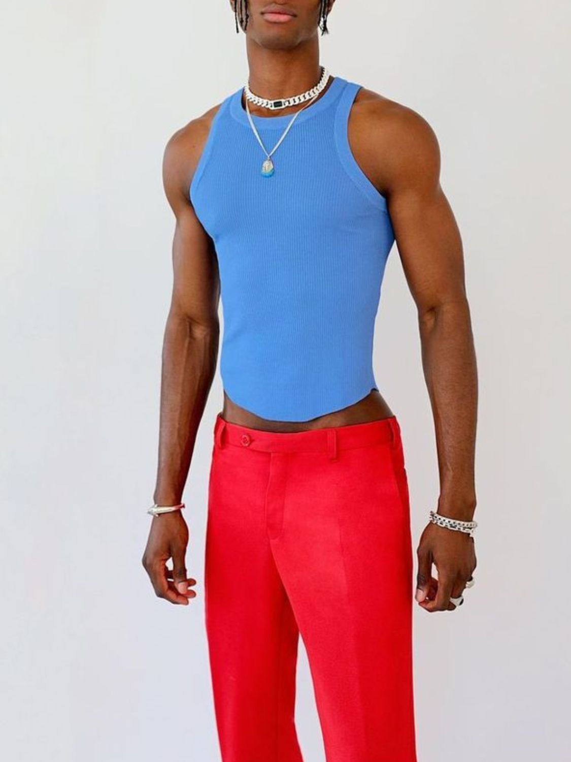 Men's Full Size Round Neck Tank Plus Size