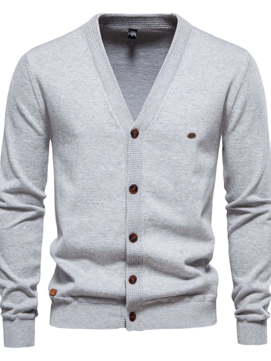 Men's Button Down V-Neck Cardigan