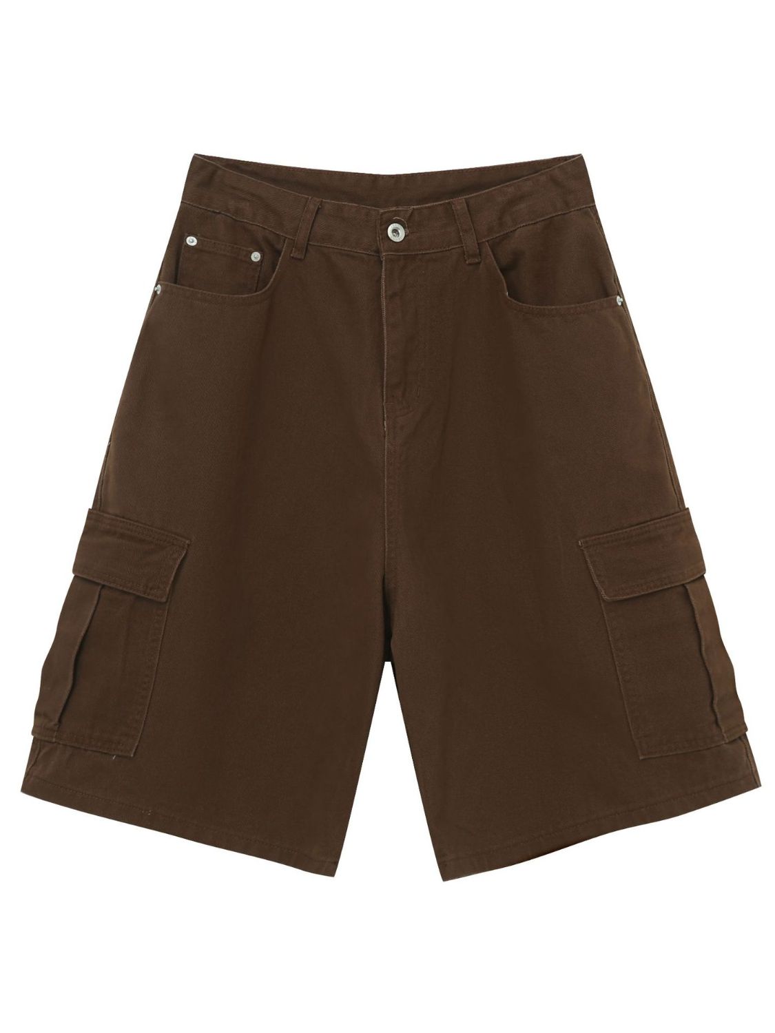 Men's Mid Rise Denim Shorts with Cargo Pockets