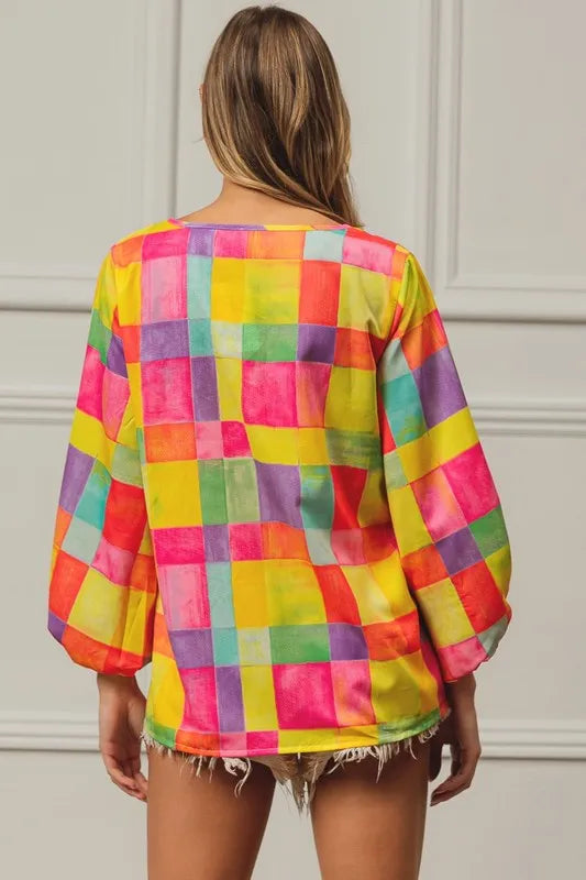 BiBi Multi Block Bubble Pop Ballon Top