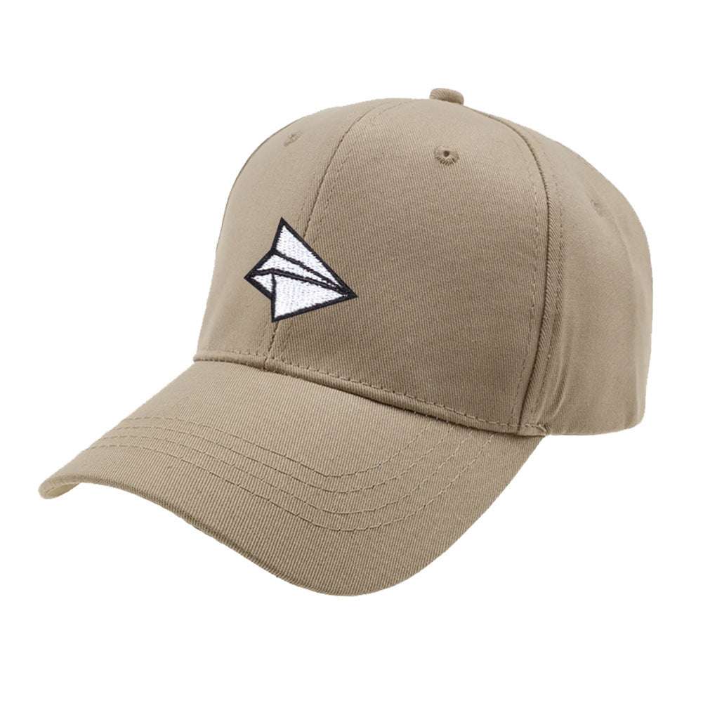 Paper airplane embroidery baseball cap