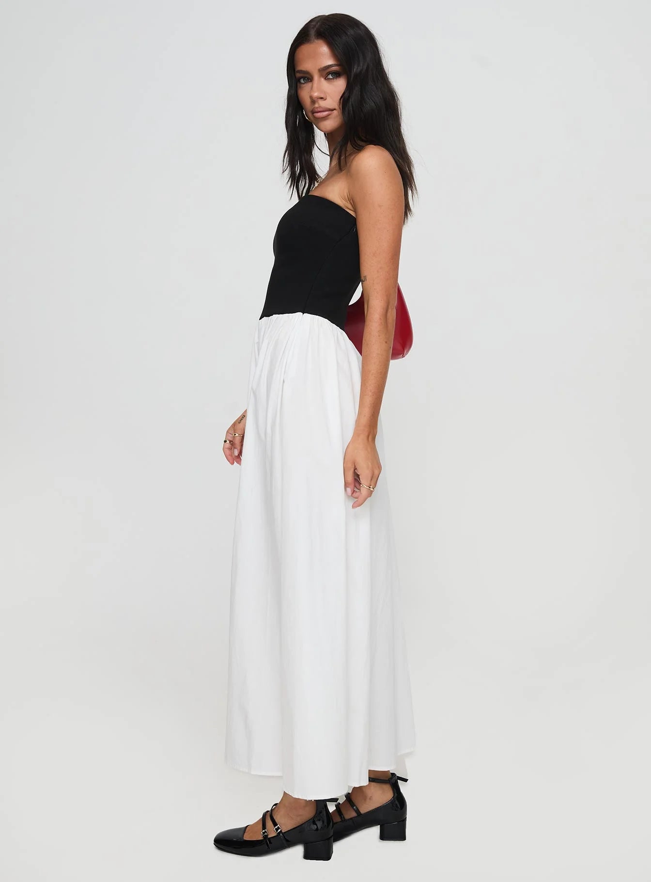 Rhett Maxi Dress Black / White