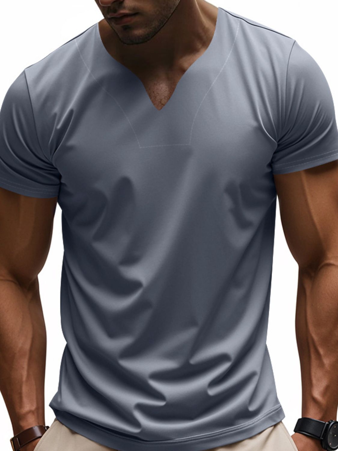 Men's Full Size Short Sleeve T-Shirt Plus Size