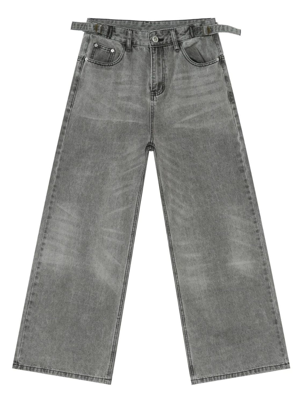 Men's Wide Leg Jeans with Pockets