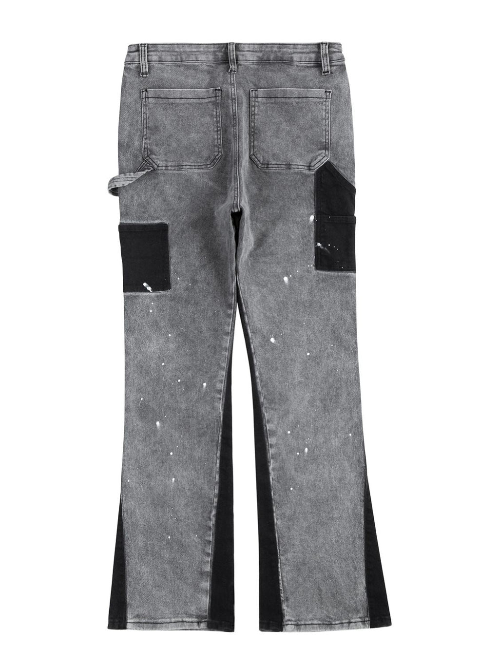 Men's Contrast Washed Bootcut Jeans