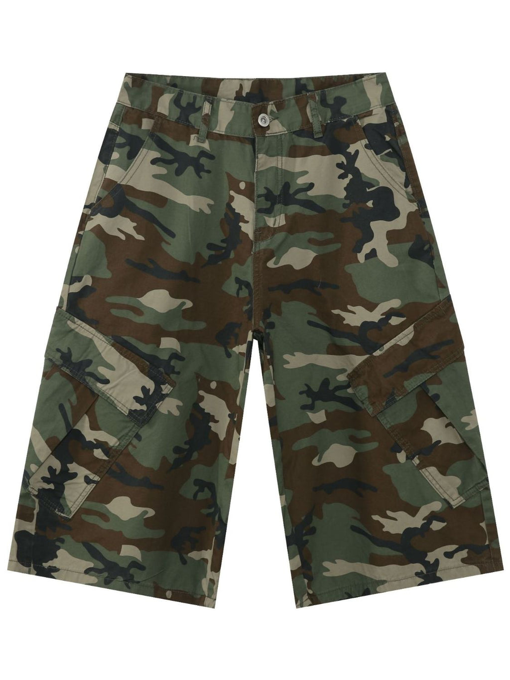 Men's Camouflage Denim Cargo Shorts