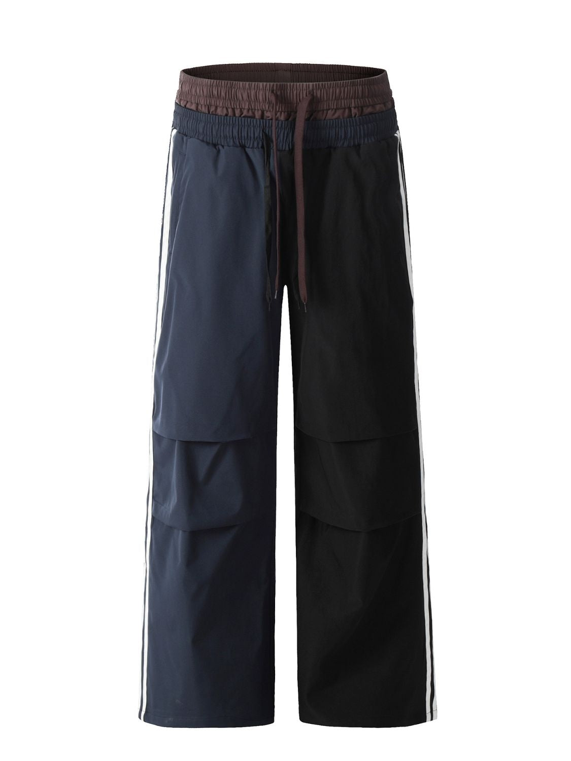 Men's Double-Waisted Straight-Leg Cargo Pants