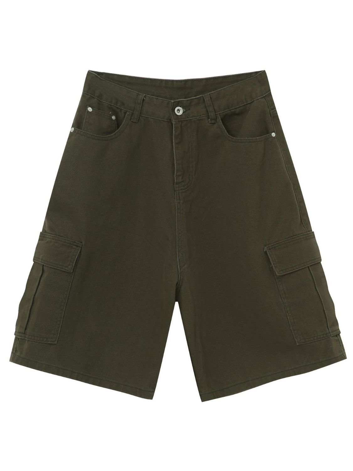 Men's Mid Rise Denim Shorts with Cargo Pockets