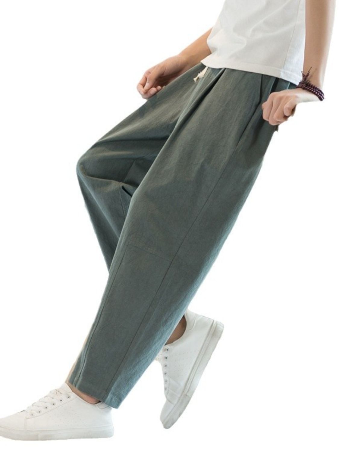 Men's Plus Size Cropped Straight Pants