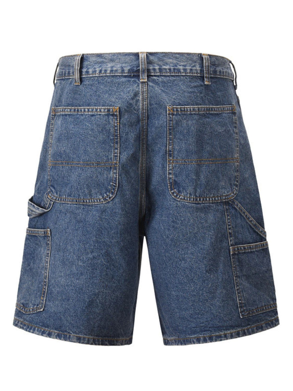 Men's Washed Denim Bermuda Shorts