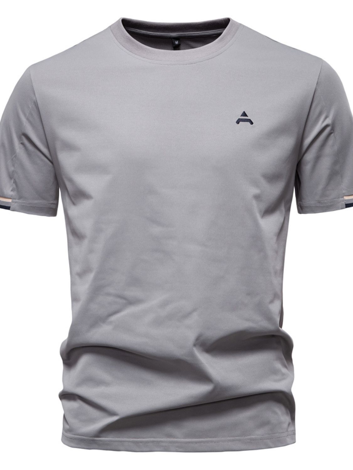 Men's Embroidered Round Neck T-Shirt