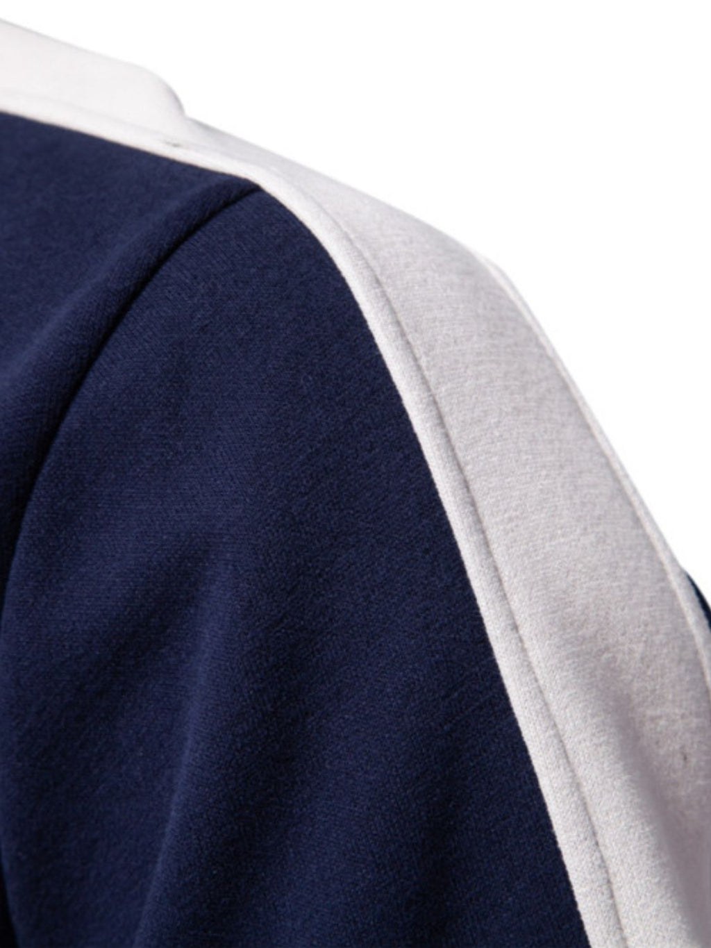 Men's Contrast Striped Long Sleeve Sweatshirt