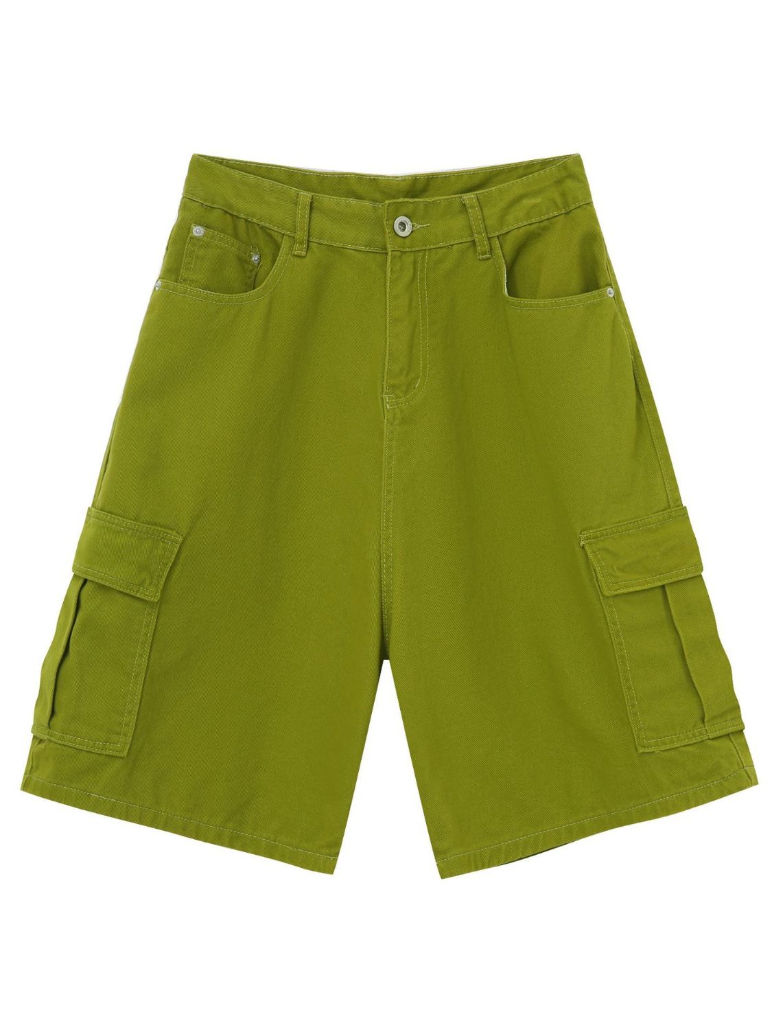 Men's Mid Rise Denim Shorts with Cargo Pockets