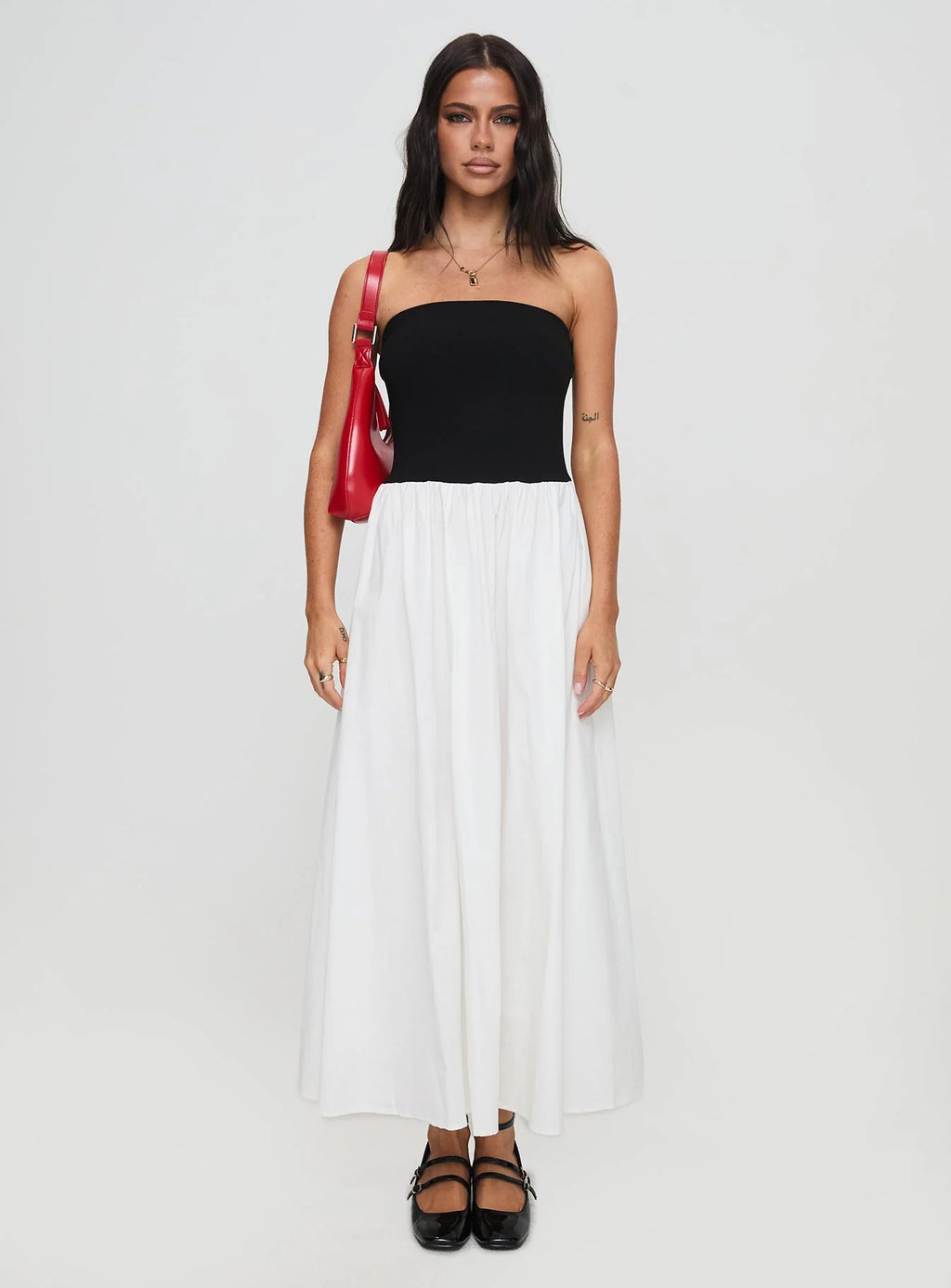 Rhett Maxi Dress Black / White