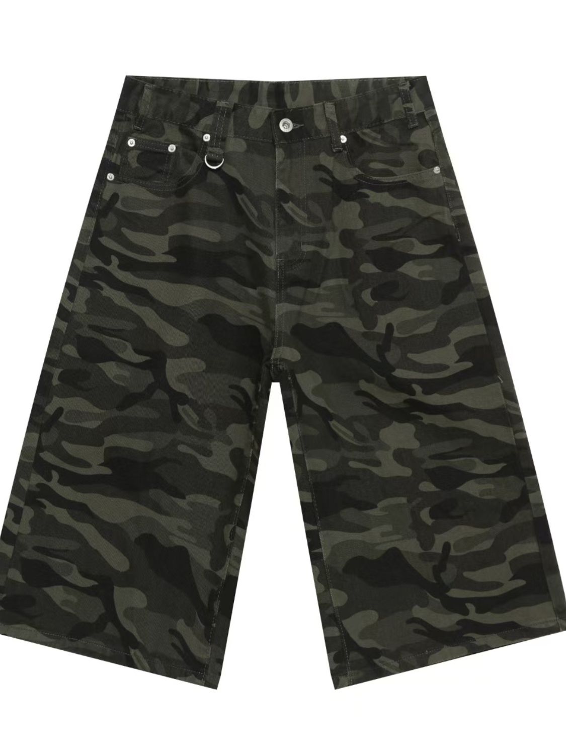 Men's Wide Leg Denim Shorts