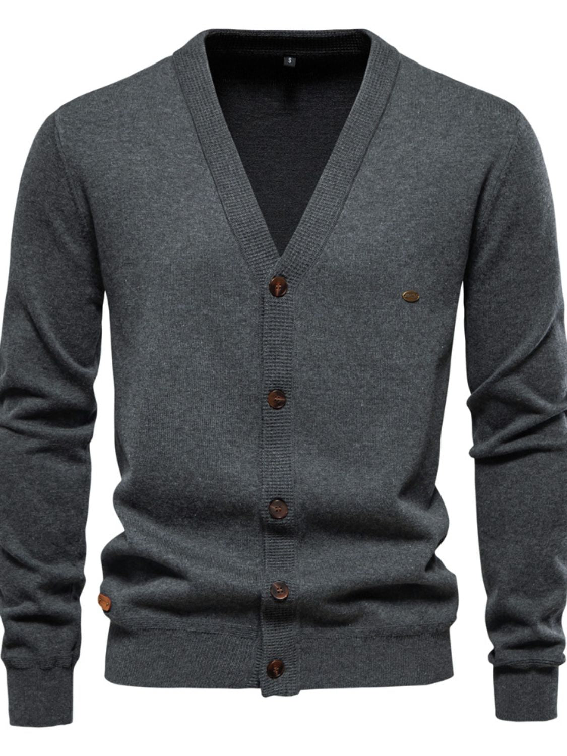 Men's Button Down V-Neck Cardigan