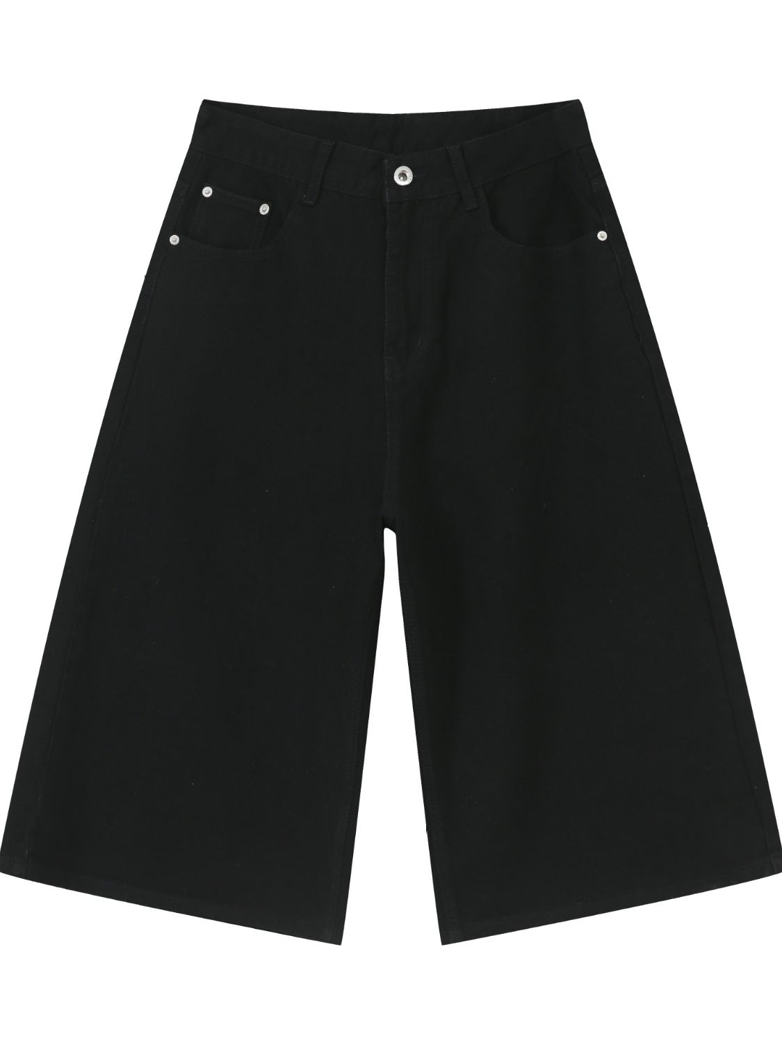 Men's Washed Denim Shorts with Pockets