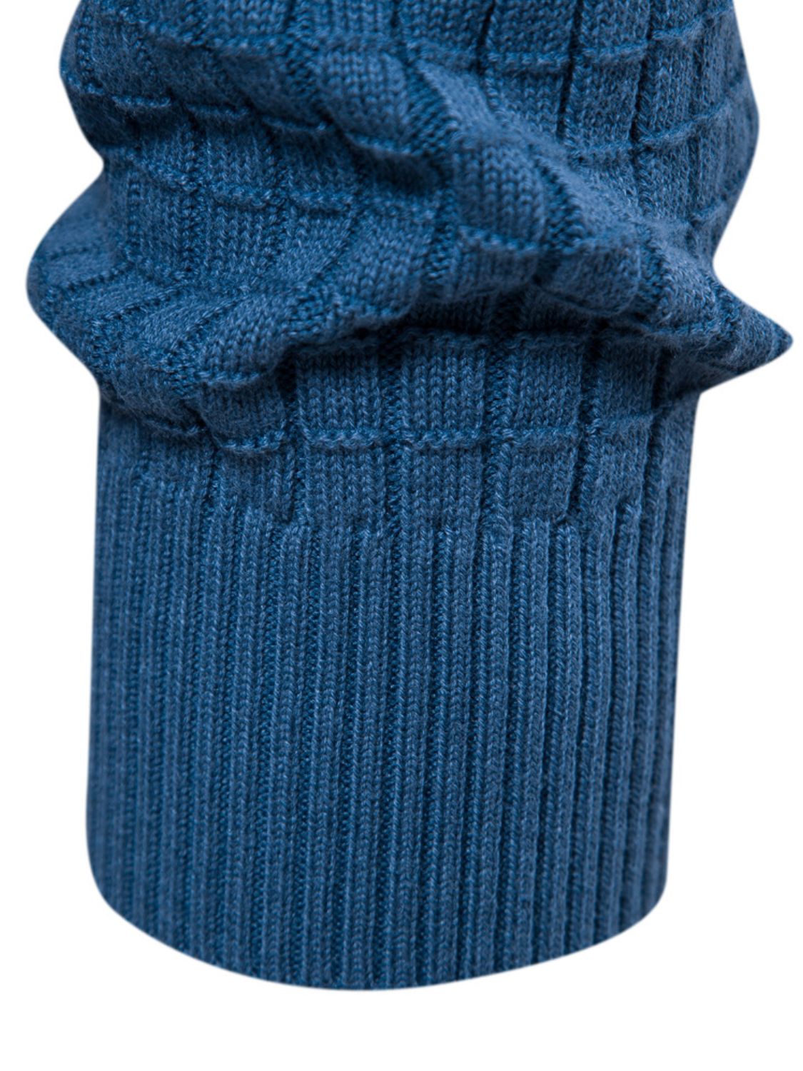 Texture Round Neck Long Sleeve Sweater