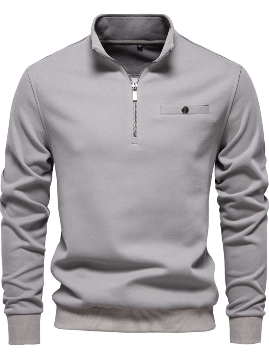 Men's Quarter Zip Long Sleeve Sweatshirt