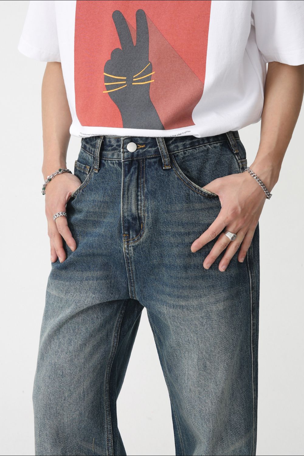 Bootcut Jeans with Pockets