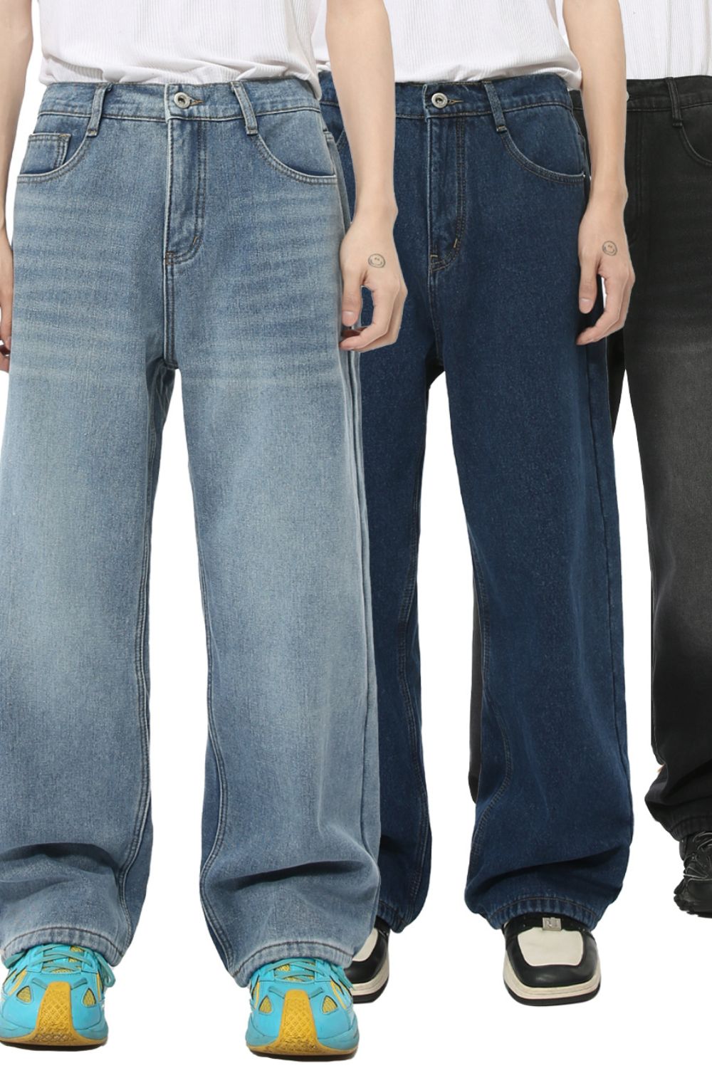 Men's Baggy Jeans with Pockets