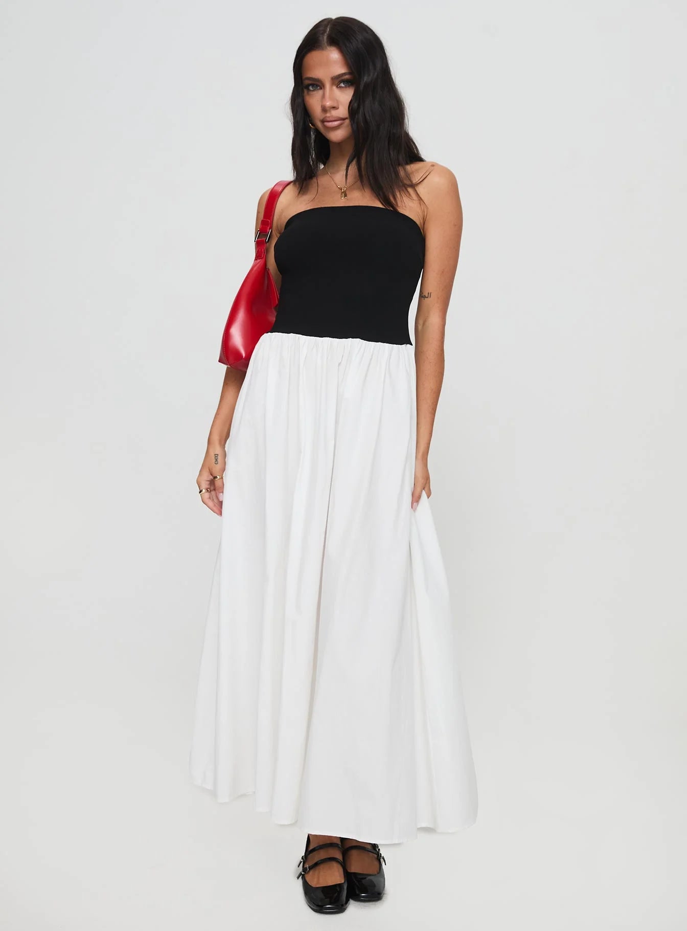 Rhett Maxi Dress Black / White