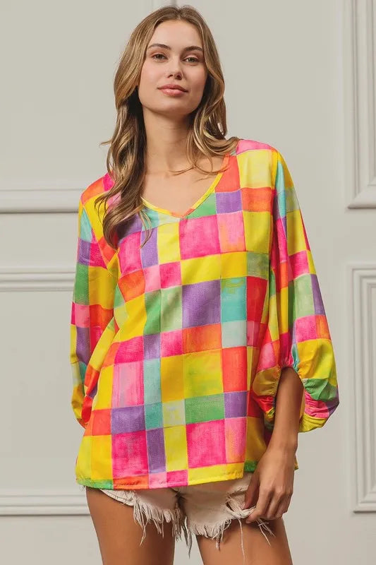 BiBi Multi Block Bubble Pop Ballon Top