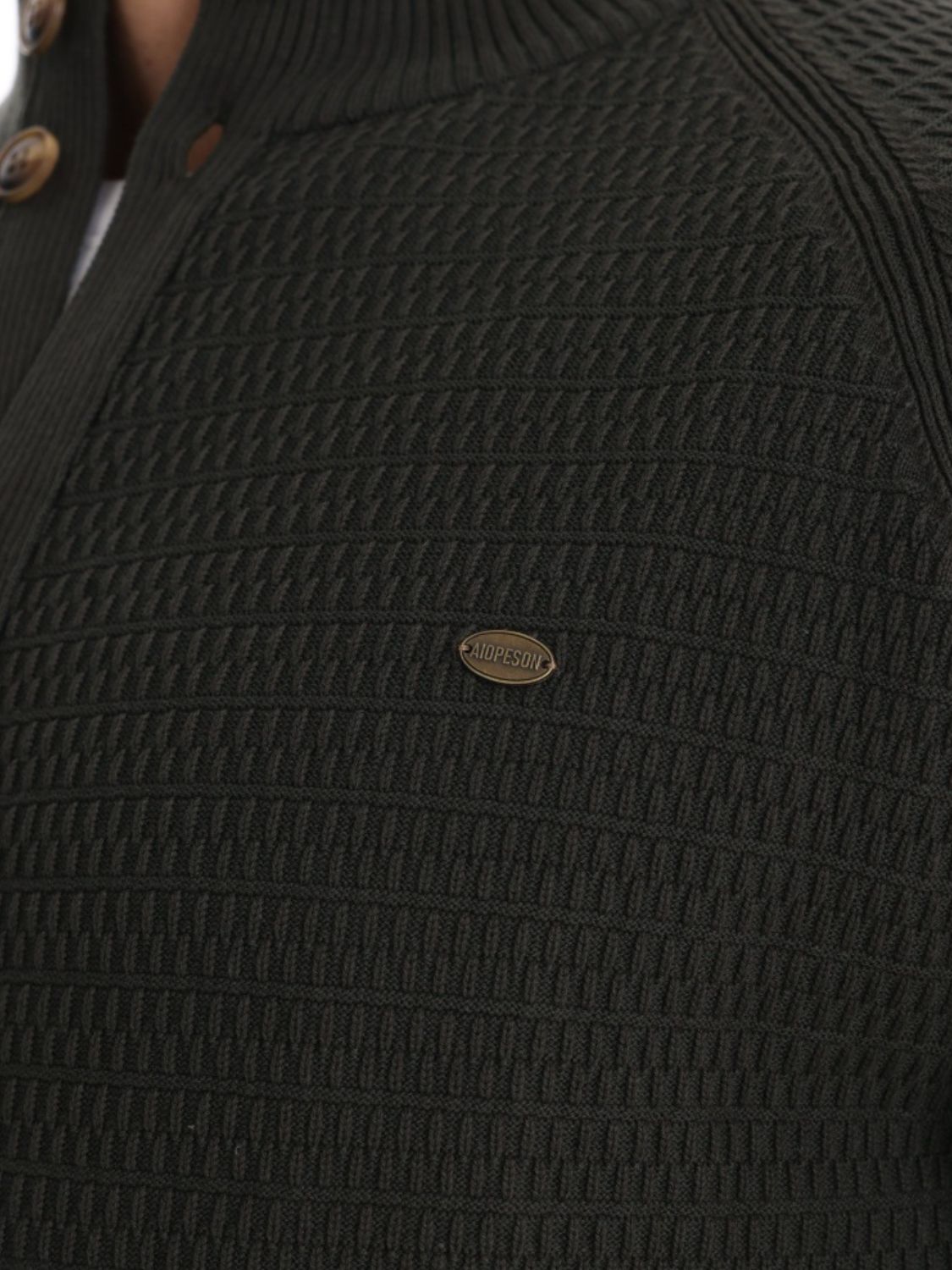 Men's Button Down Long Sleeve Cardigan