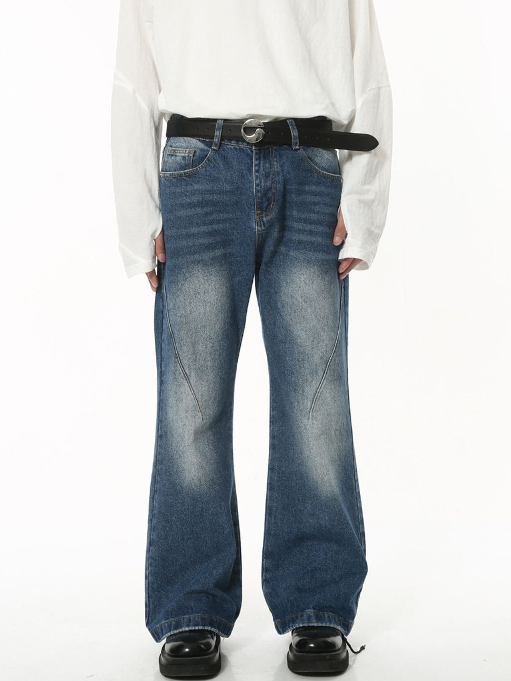 Men's Mid Rise Jeans with Pockets