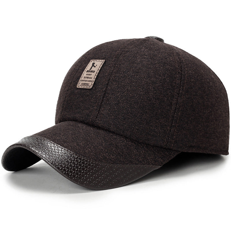 Middle-aged men's hat autumn and winter baseball cap
