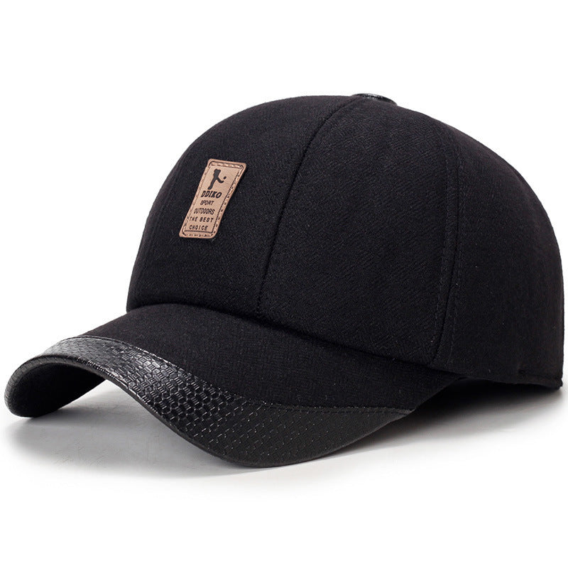 Middle-aged men's hat autumn and winter baseball cap