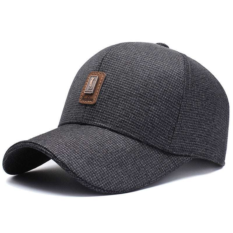 Hat Men's Fashion Plaid Casual Baseball Cap Women's