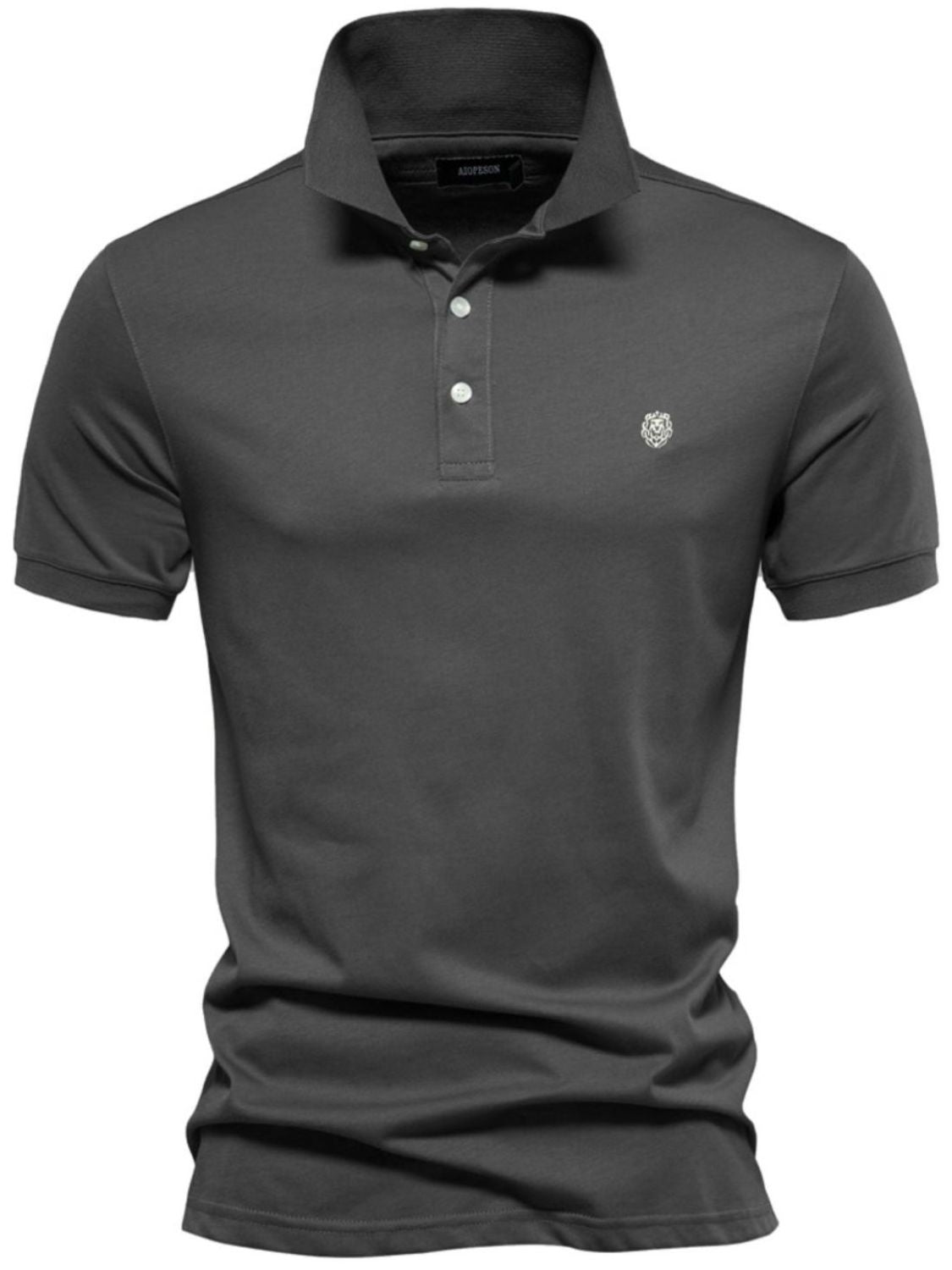 Men's Embroidered Collared Short Sleeve Polo