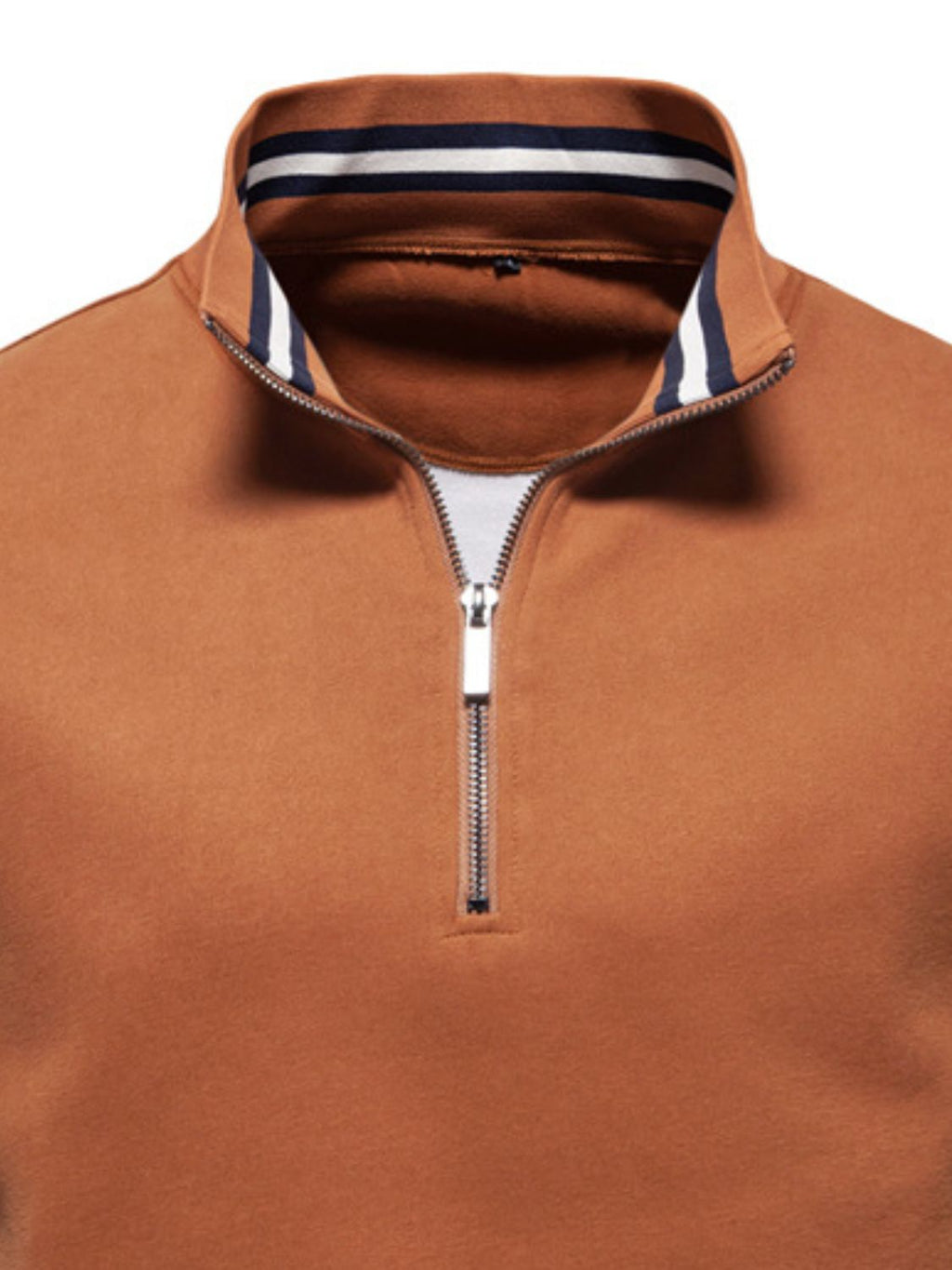 Men's Color Block Long Sleeve Polo