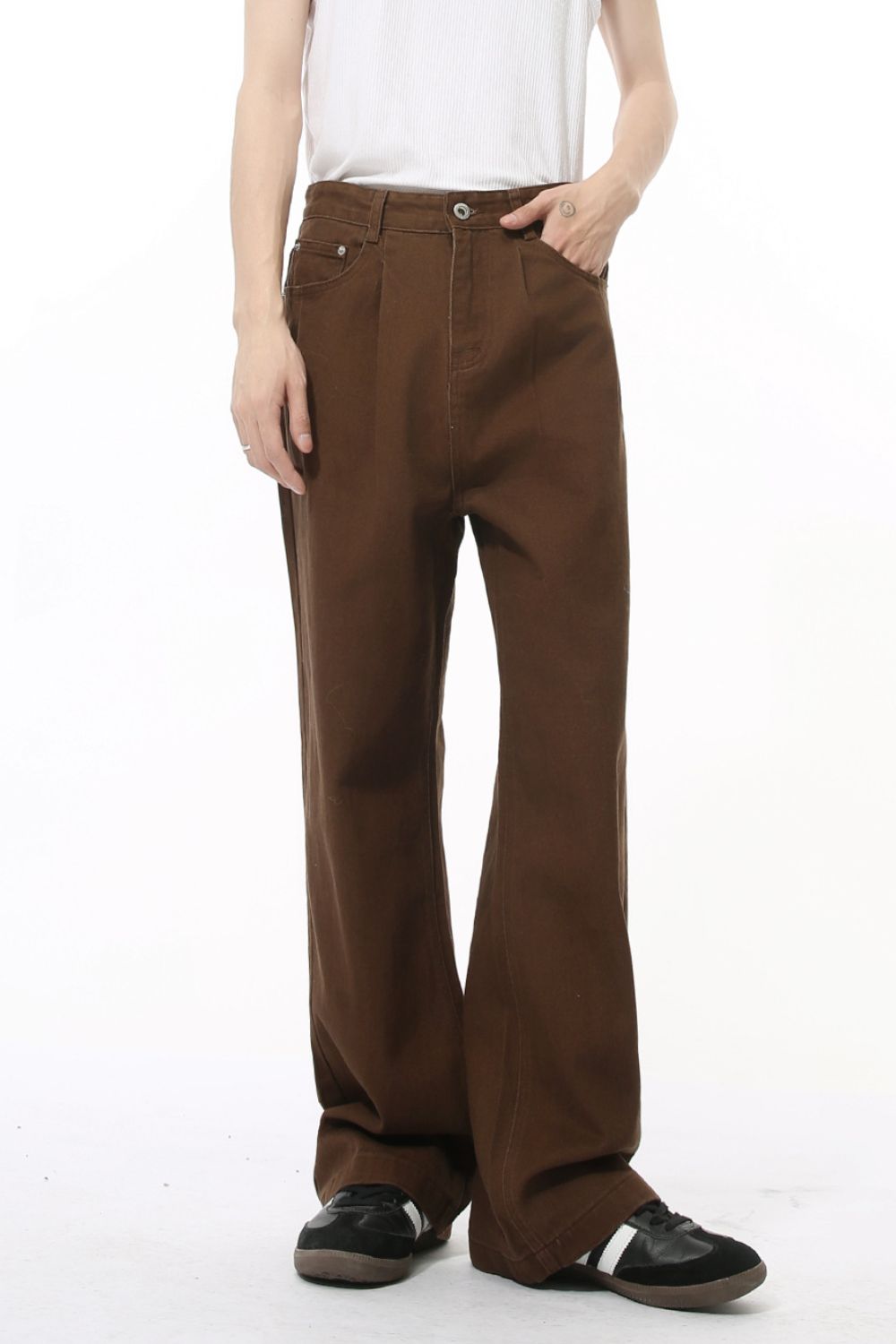 Mid Rise Men's Jeans with Pockets