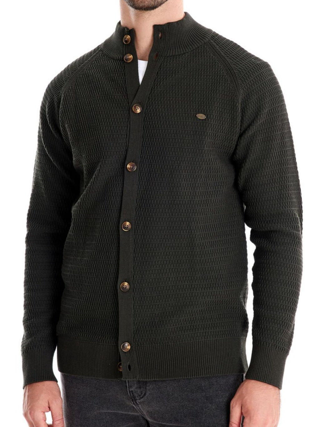 Men's Button Down Long Sleeve Cardigan