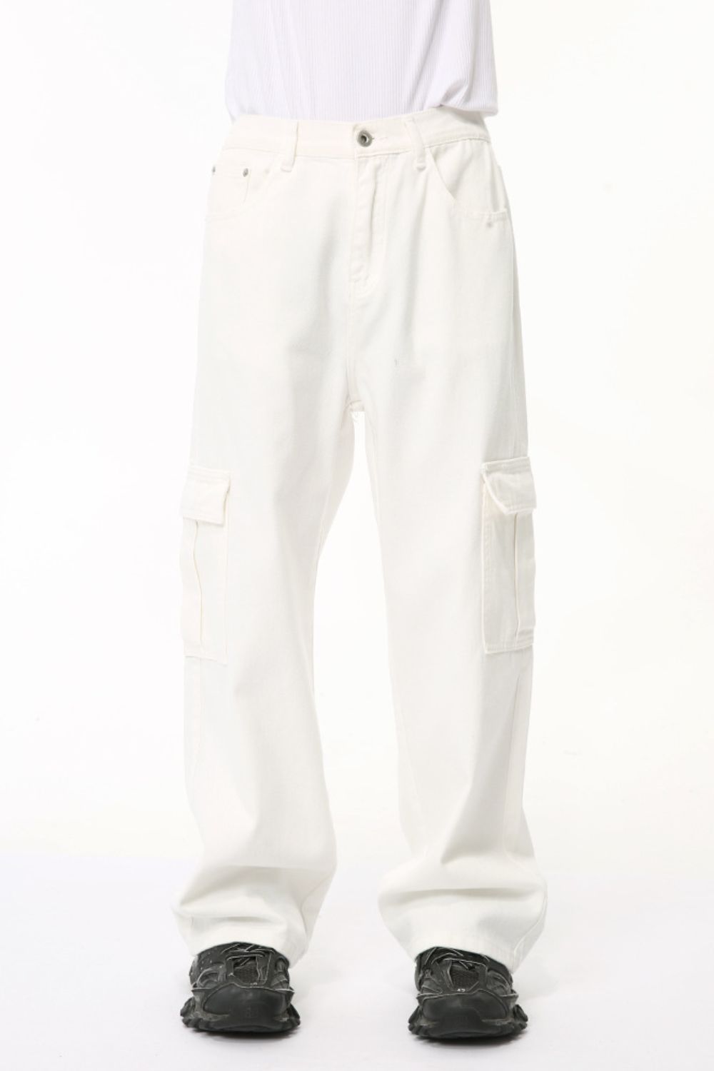 Hight Rise Wide Leg Cargo Pants
