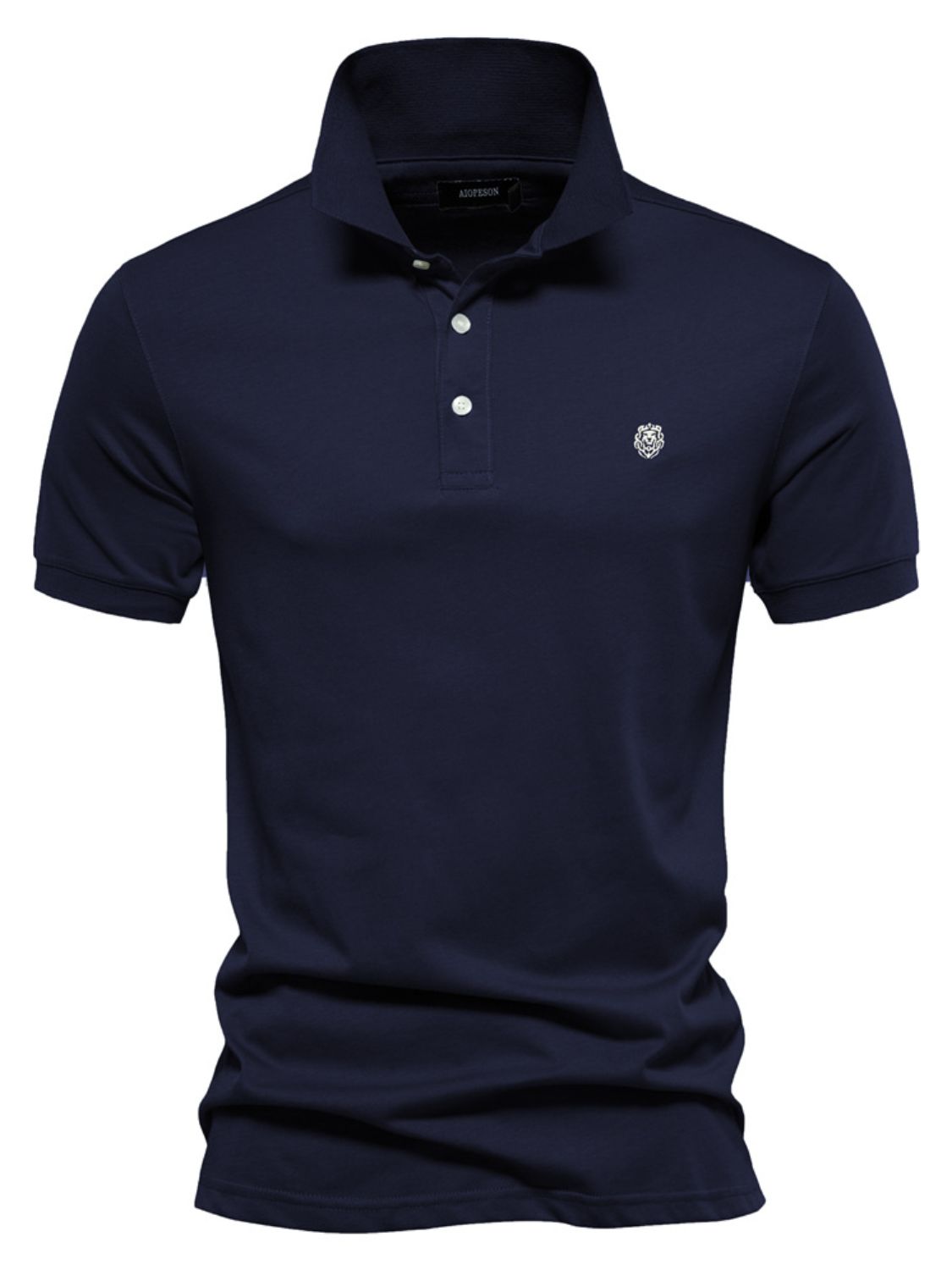 Men's Embroidered Collared Short Sleeve Polo
