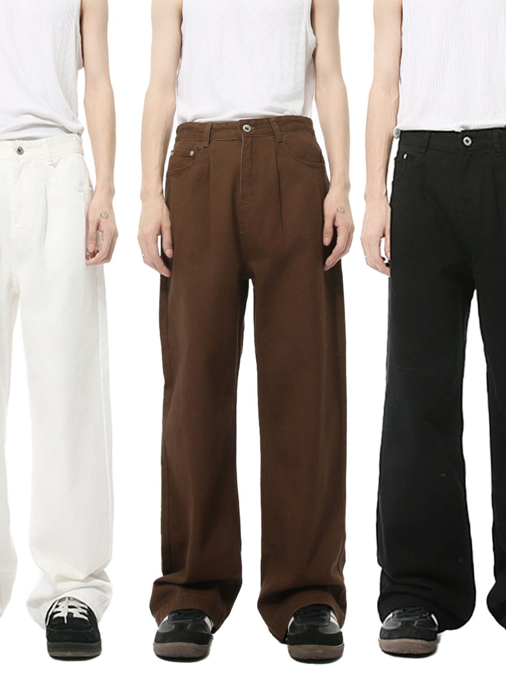 Mid Rise Men's Jeans with Pockets