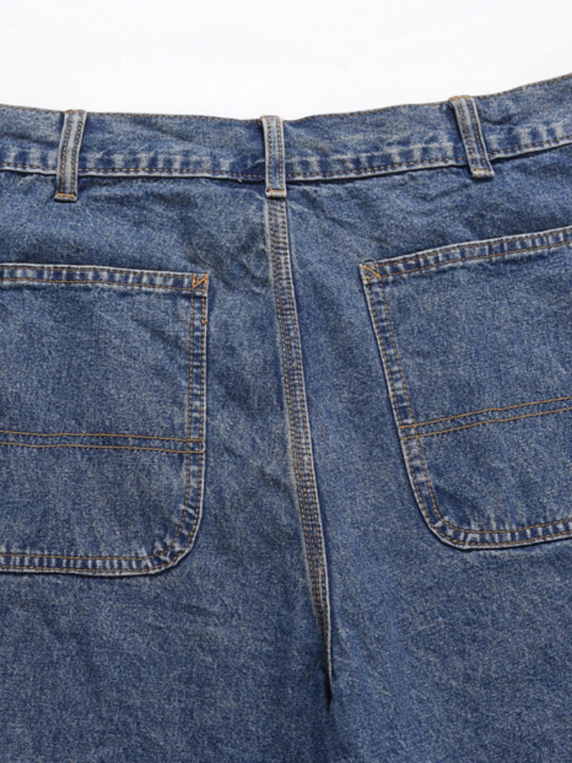Men's Washed Denim Bermuda Shorts