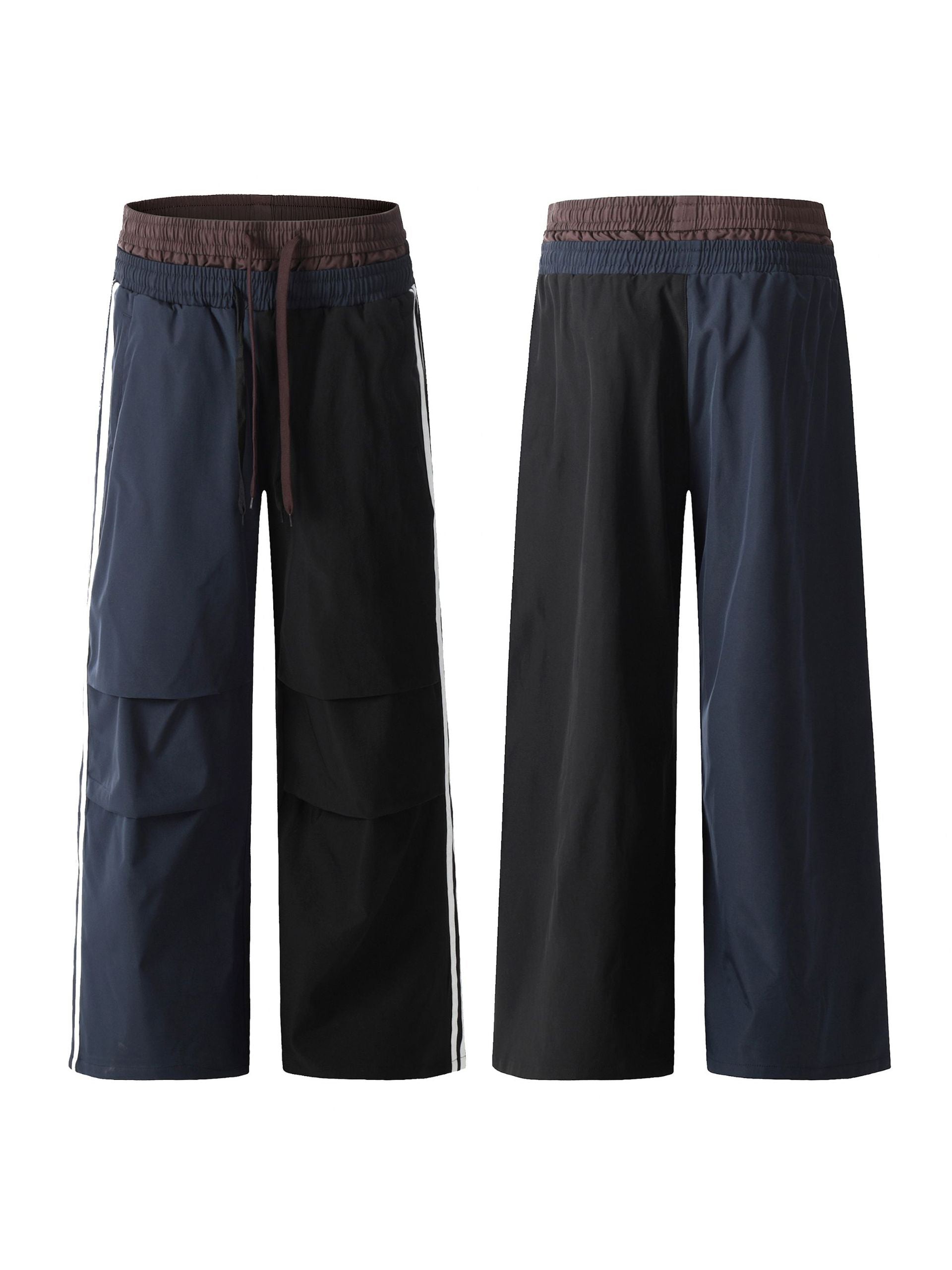 Men's Double-Waisted Straight-Leg Cargo Pants