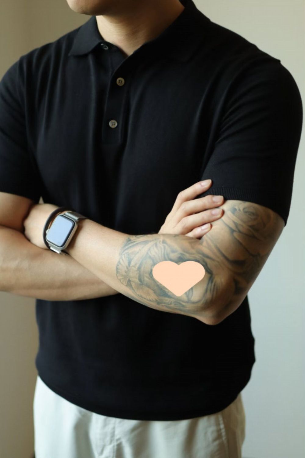 Men's Plus Size Button Detail Short Sleeve Polo