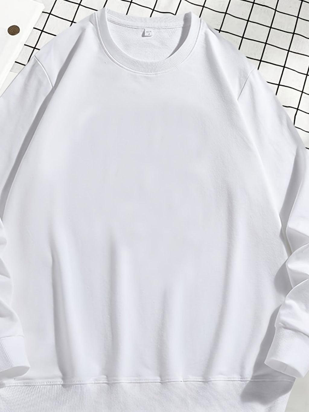 Men's Plus Size Round Neck Sweatshir