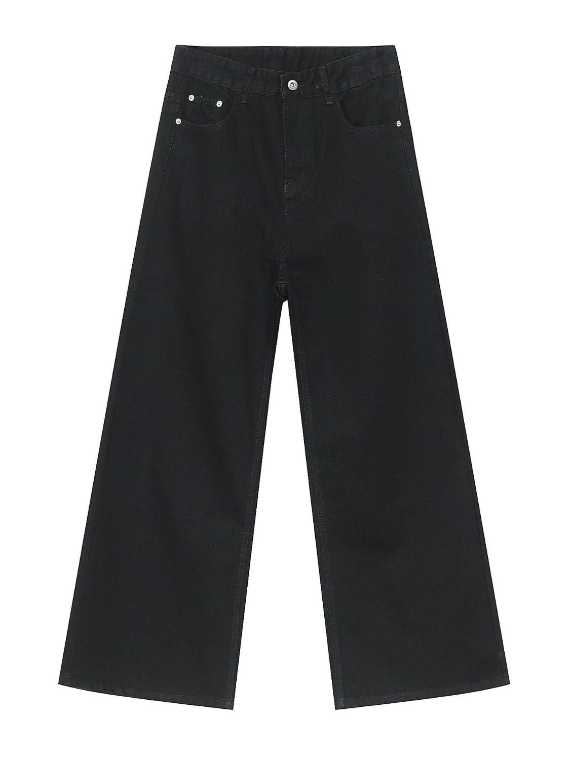 Men's Mid Rise Wide Leg Jeans