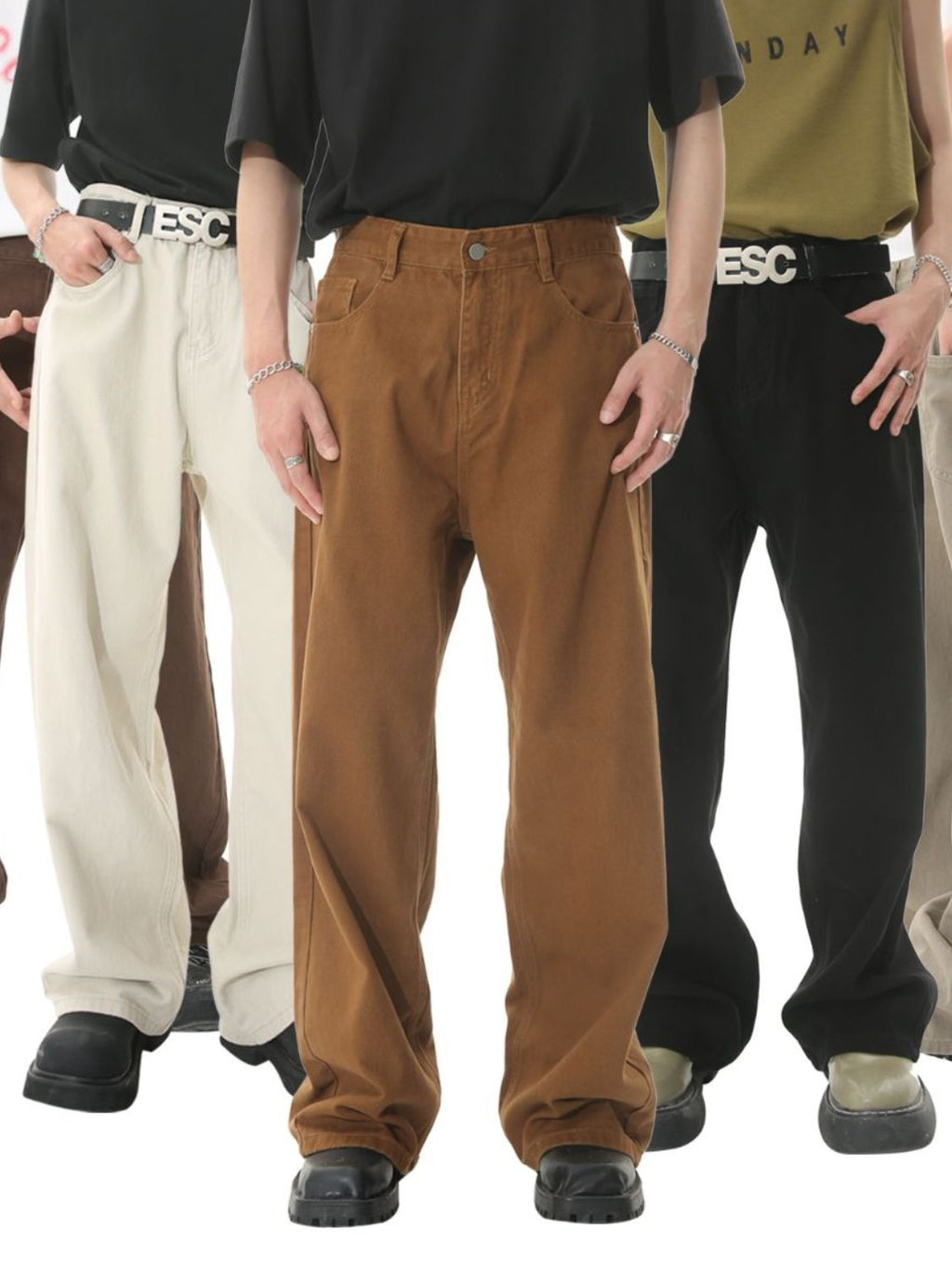 Men's Mid-Rise Straight-Leg Jeans