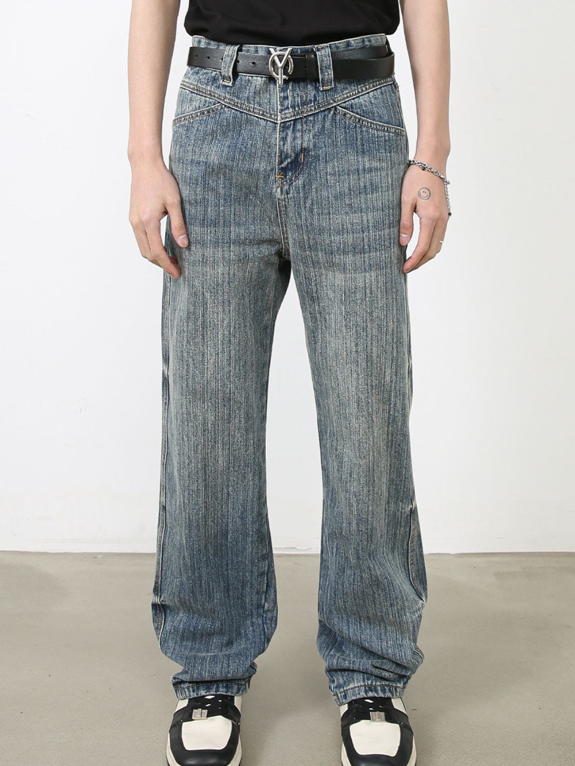 Men's Baggy Jeans with Pockets