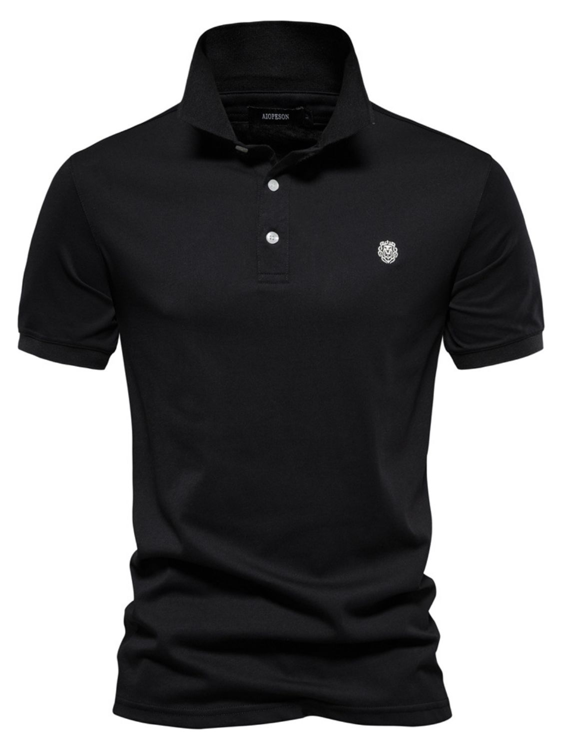 Men's Embroidered Collared Short Sleeve Polo