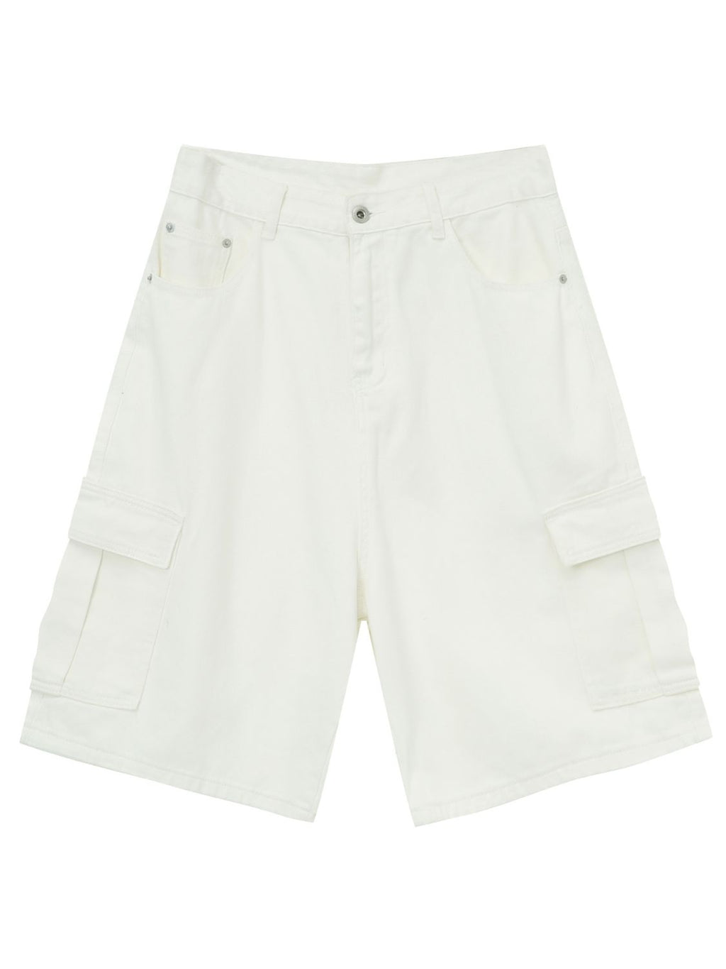 Men's Mid Rise Denim Shorts with Cargo Pockets