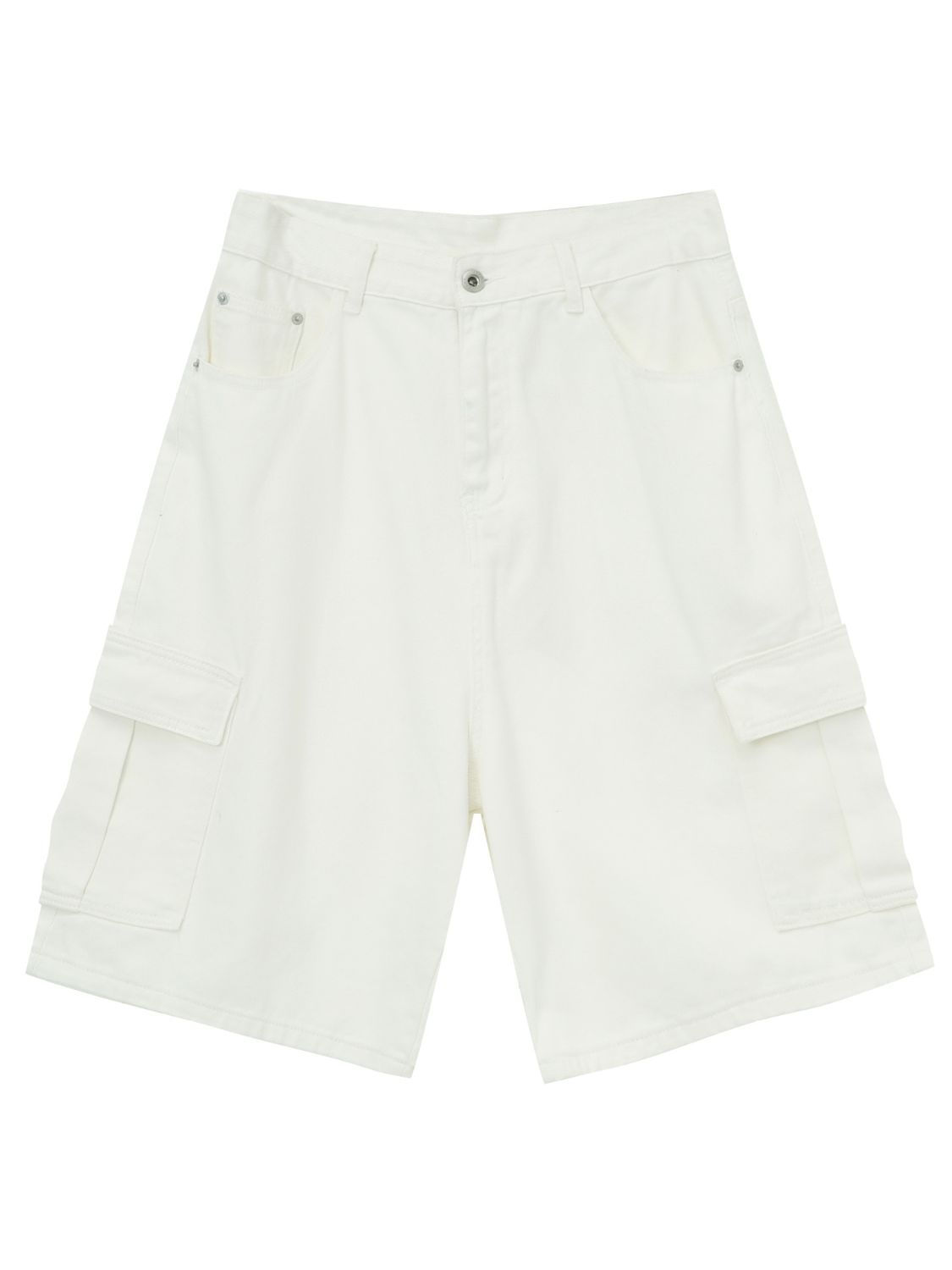 Men's Mid Rise Denim Shorts with Cargo Pockets