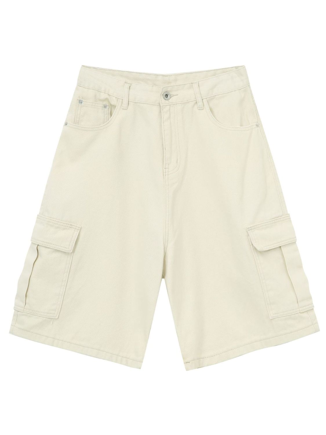 Men's Mid Rise Denim Shorts with Cargo Pockets